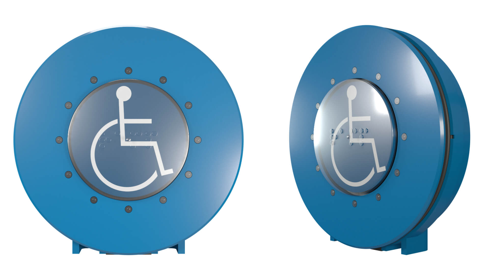 CK71-3 Taster Rollstuhl blau