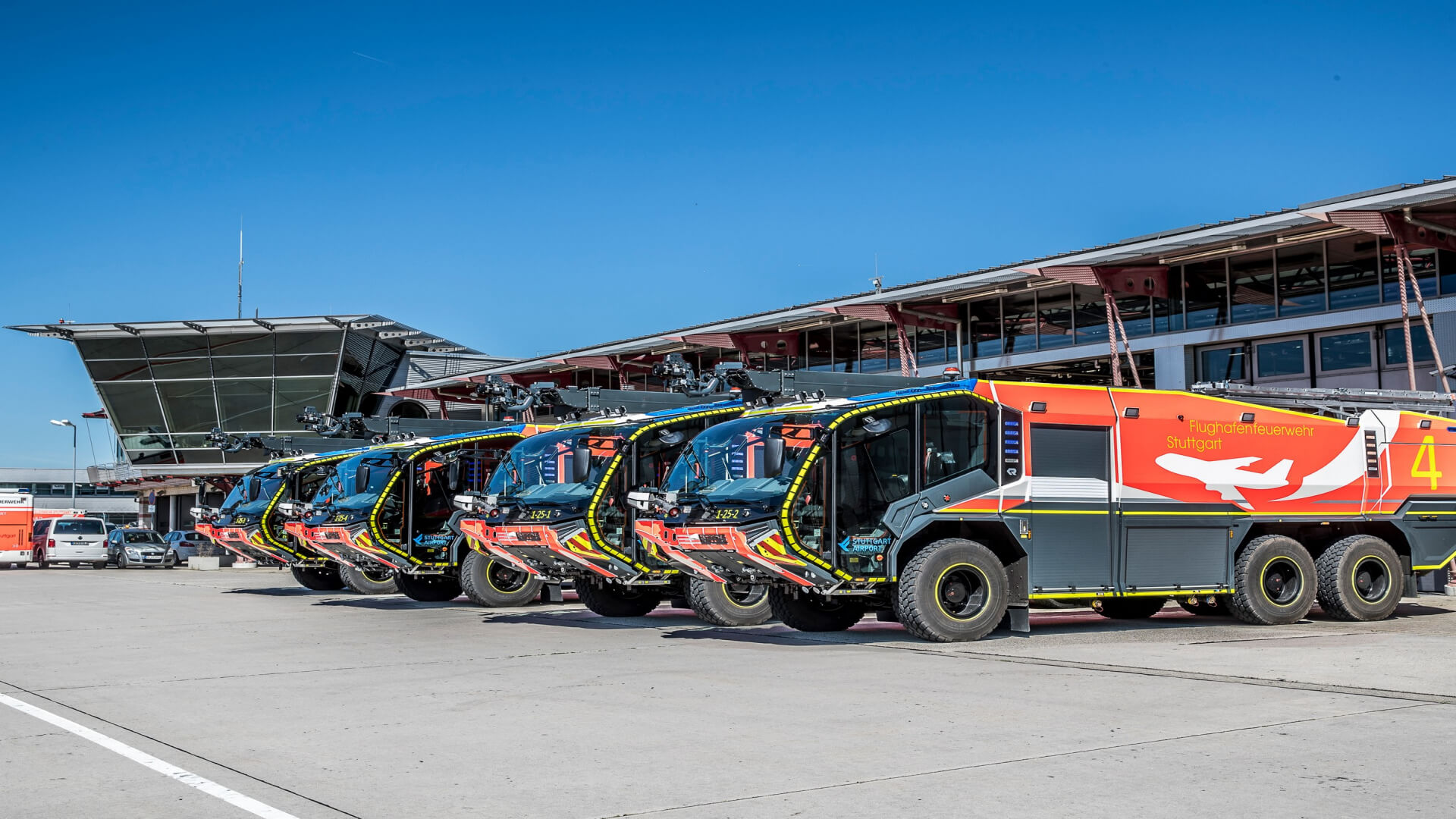 Bouton PK52 de TSL pour les pompiers de l'aéroport de Stuttgart